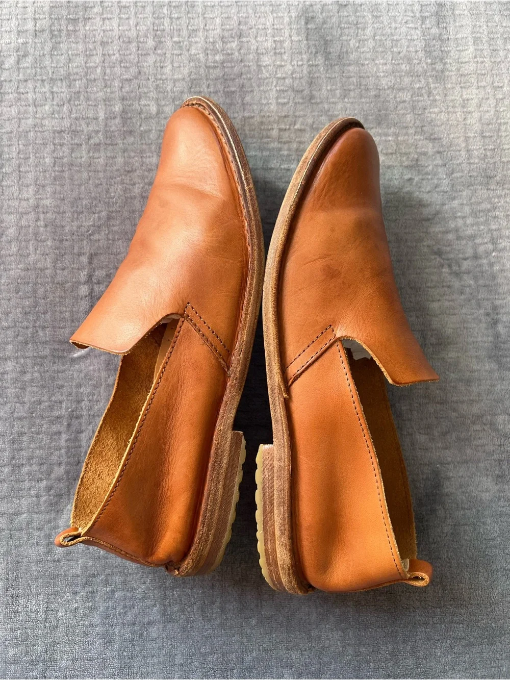 Astorflex Patnoflex Slip On Loafers Brown Leather Mens Size 42 EU 9 US Barefoot